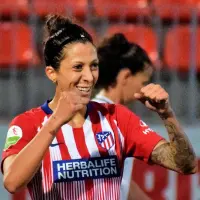 Jenni Hermoso durante su etapa en el Atlético de Madrid.