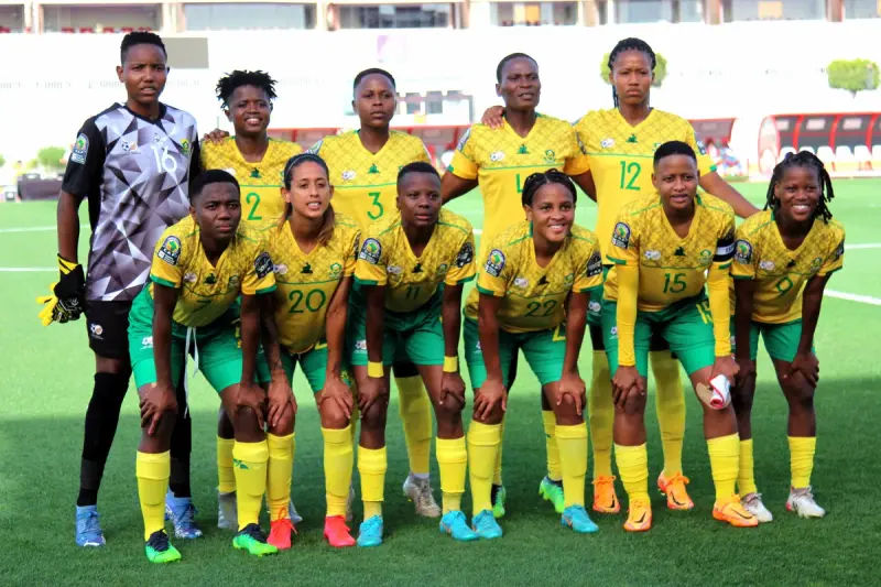 La selección femenina de Sudáfrica (Banyana Banyana), campeona en 2022 y favorita del Grupo B.