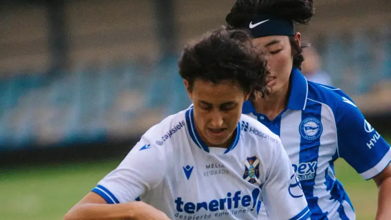 Elba Vergés, en el amistoso de pretemporada ante el Deportivo Alavés.