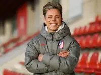 Amanda Sampedro en las instalaciones de Alcalá de Henares durante la presentación del nuevo cuerpo técnico.