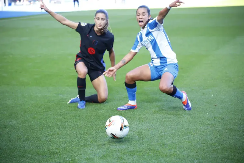 Partido de la Liga F disputado entre el Deportivo Abanca y el FC Barcelona.