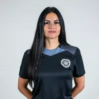 Eva Olid, con la equipación de entrenadora del Heart of Midlothian.