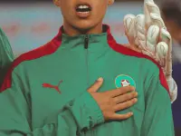 Ghizlane Chebbak durante la Copa Africana femenina.