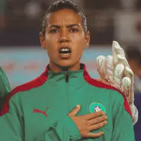 Ghizlane Chebbak durante la Copa Africana femenina.