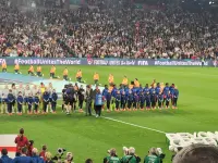 El estadio de Brisbane (Suncorp Stadium / Lang Park) durante el histórico debut de Haití en el Mundial de 2023 ante Inglaterra.
