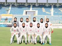 La selección femenina de fútbol de Irán.