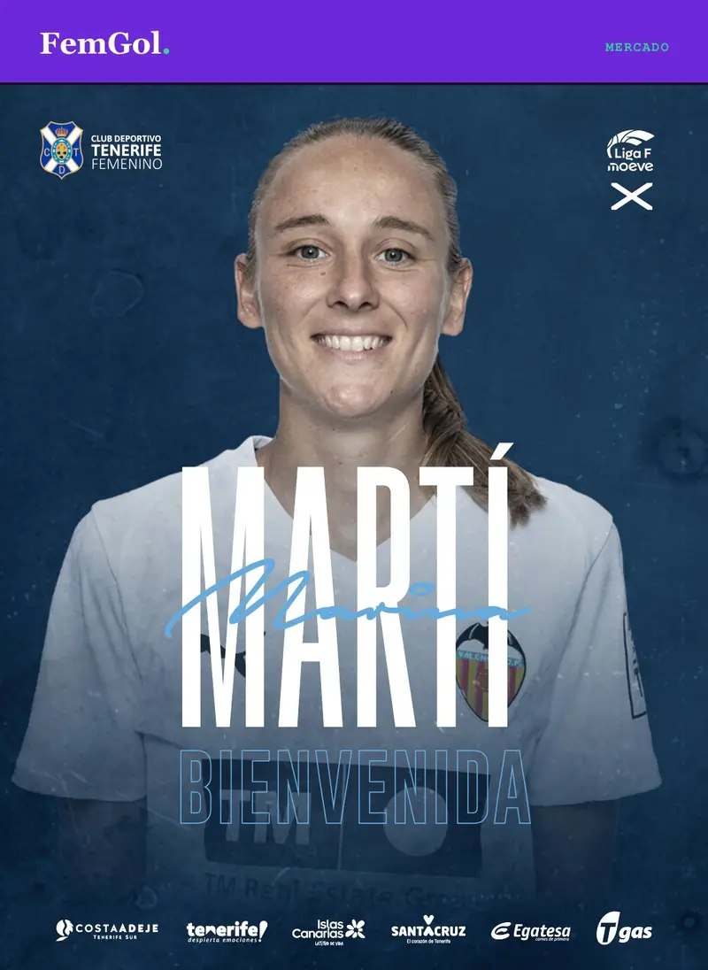 Marina Martí, nuevo refuerzo del Costa Adeje Tenerife.