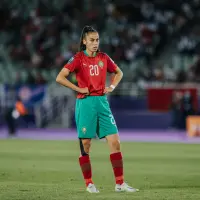 Imane Saoud, con la selección de Marruecos.