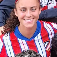 Naara Miranda, con la camiseta del Atlético de Madrid, en septiembre de 2024.