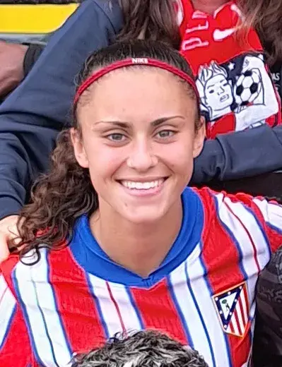 Naara Miranda, con la camiseta del Atlético de Madrid, en septiembre de 2024.