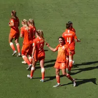 Once inicial de la selección femenina de Países Bajos durante el Mundial de Francia 2019.