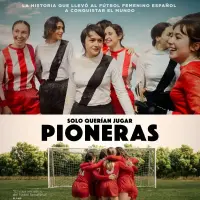 Cartel oficial de la película 'Pioneras. Solo querían jugar'.