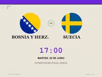 Suecia celebra un triunfo vital y deja a Bosnia al borde de la eliminación.