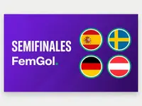 España se enfrentará a Suecia y Alemania a Austria en las semifinales del martes