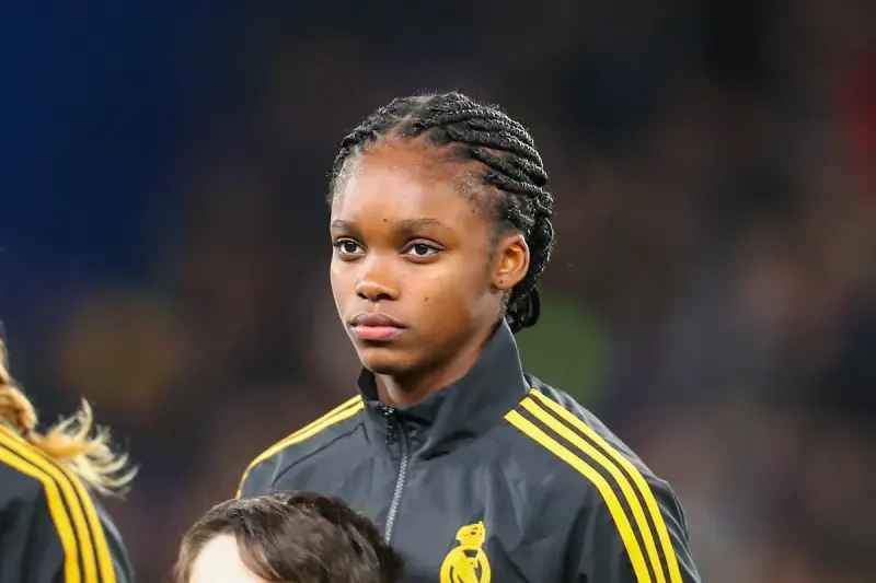 Linda Caicedo, durante el Chelsea-Real Madrid de la Champions 2023-24 en Stamford Bridge.