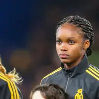 Linda Caicedo, durante el Chelsea-Real Madrid de la Champions 2023-24 en Stamford Bridge.