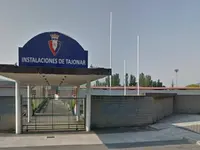 La entrada a las instalaciones de Tajonar, la ciudad deportiva de Osasuna.
