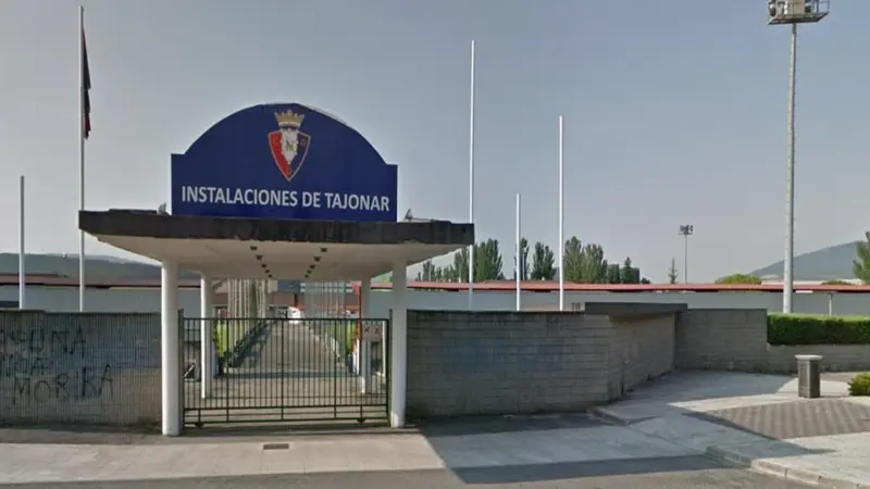 La entrada a las instalaciones de Tajonar, la ciudad deportiva de Osasuna.