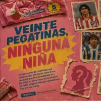 Ilustración generada por IA que recrea los cromos tradicionales de futbolistas masculinos.