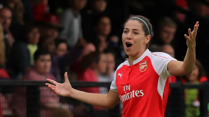 Vicky Losada durante su etapa en el Arsenal Ladies.