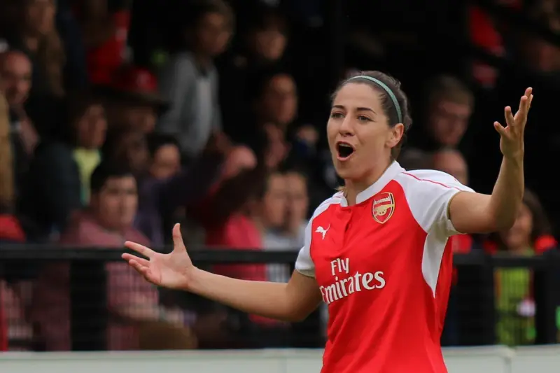 Vicky Losada durante su etapa en el Arsenal Ladies.