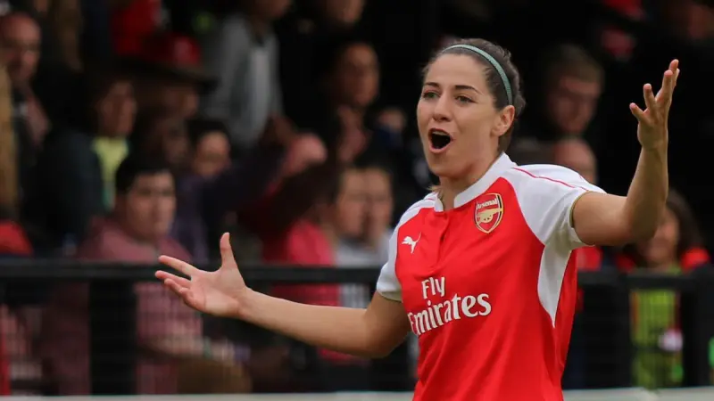 Vicky Losada durante su etapa en el Arsenal Ladies.